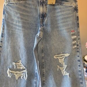 Levi's Men's Light Blue Ripped Jeans